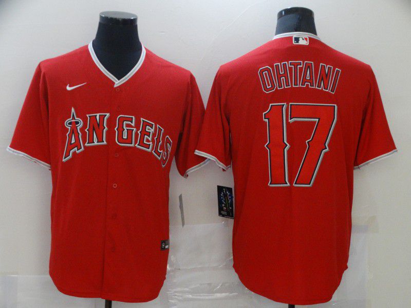 Men Los Angeles Angels #17 Ohtani Red Game 2021 Nike MLB Jersey->women mlb jersey->Women Jersey